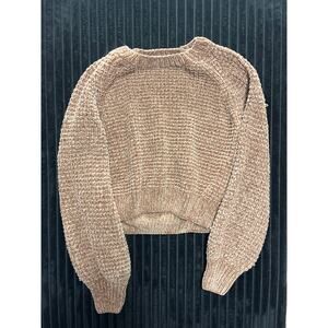 Altar'd State – Women’s – Brown Knit Cropped Sweater – XS